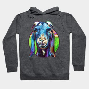 Fun Black Goat Named Lucian Hoodie